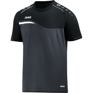 JAKO Sport-Tshirt Competition 2.0 anthrazit/schwarz Jungen